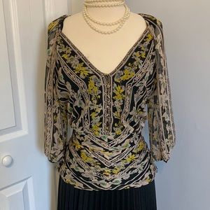 DVF art deco style top Sz 8